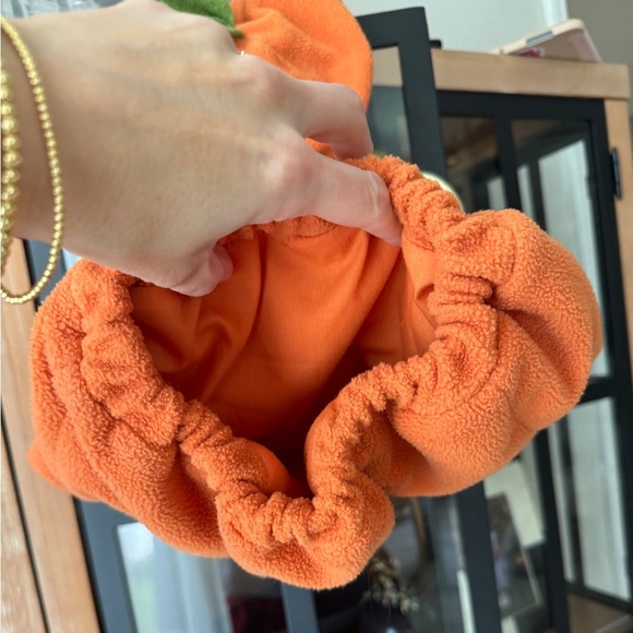 Pottery Barn Kids pumpkin halloween costume 2 piece set hat jack-o-lantern baby - Picture 6 of 9